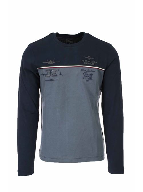 T-Shirt manica lunga bicolore in jersey 32° stormo Aeronautica Militare | TShirt | TS2029J56694322